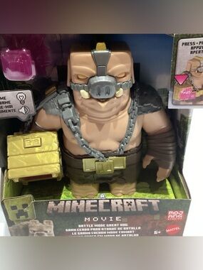 Minecraft Movie Battle Mode Great Hog Action Figure Mattel Mojang BRAND NEW
